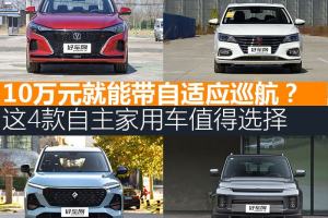 10万就能带自适应巡航？这4款自主家用车值得选择
