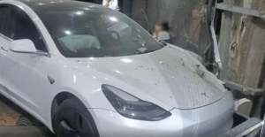 疑似刹车失灵？重庆一Model 3失控撞墙
