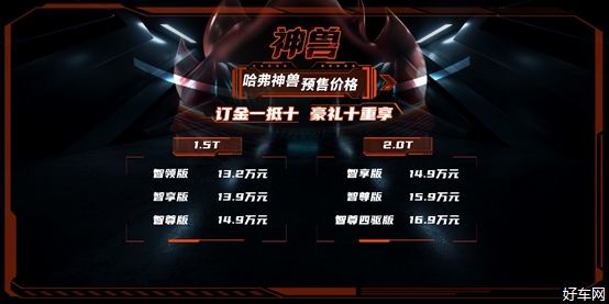 中国哈弗又一爆款开启预售 哈弗神兽13.2万元起霸气来袭