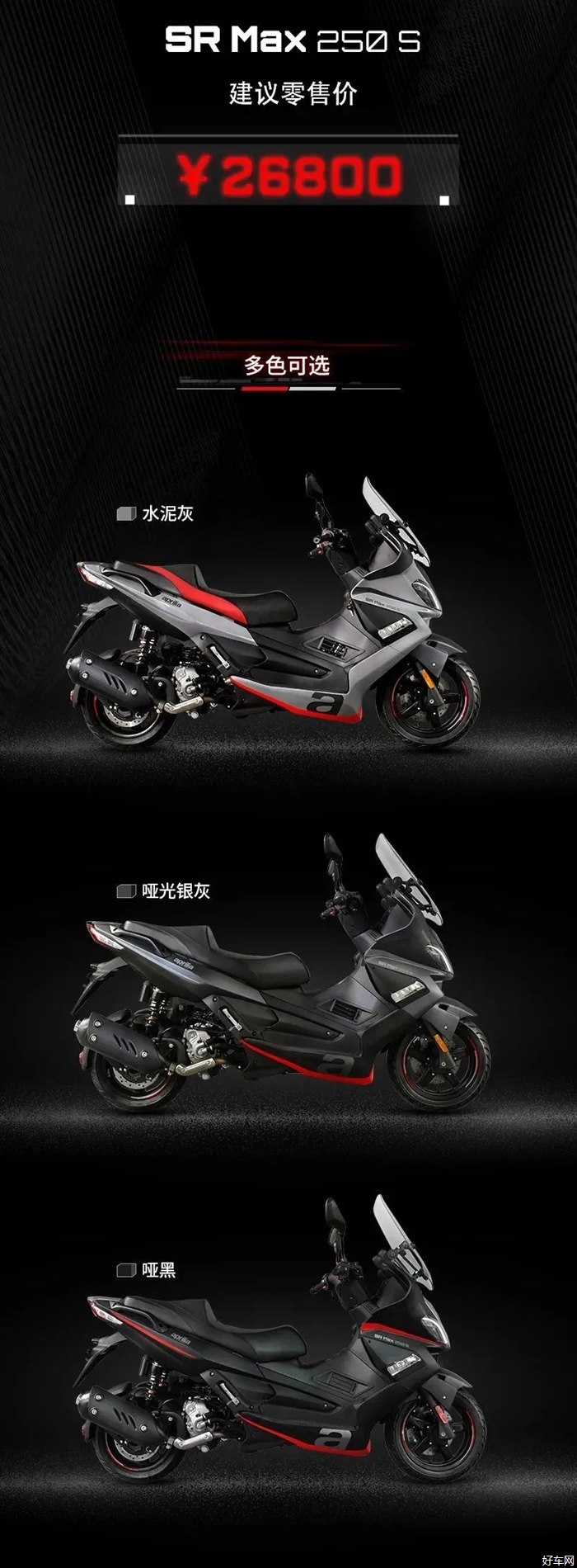 阿普利亚 SRMax250 S版上市 售价26800元